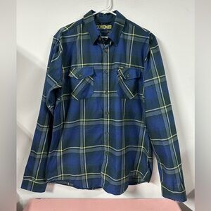 Dixxon Flannel Co. Shirt Mens LT Large Tall Def Leppard "On Through The Night"